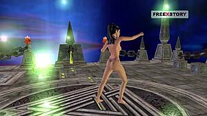 3D animated Indian teen gets naughty in diverse positions