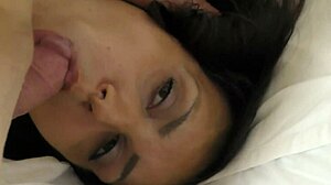 Queen Mona Bound and Face Fucked with Monster Cock