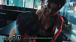 3D animated threesome with a shemale and two ladies