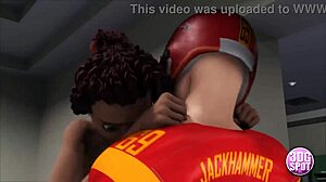 Teen babes fucked hard in locker room