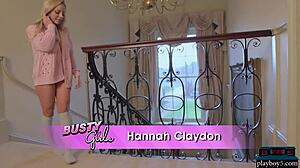 Huge boobs blonde milf models Hannah Claydon and Sabrina Nichole stripping