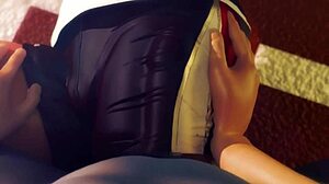 Rena senpai intensely handles my baton in 3d hentai pov sport