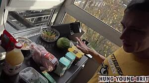 Multiple cummers engage in bareback breeding with big ass in rough gay sex.