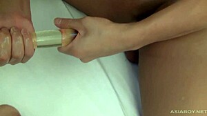 Asian Twinks Arthur and Lee Engage in Bareback Fucking with Sucking and Rimjob