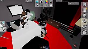 i see furrita getting strongly penetrated by albino for cumshot