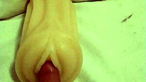 She says, watch me play with this artificial pussy and finger my ass