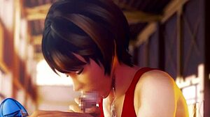 Rena senpai intensely handles my baton in 3d hentai pov sport