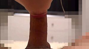 Does she notice the cum in her mouth after licking my monster cock?