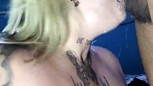 blonde lover in anime hentai from mouth to bent over