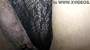 cumming hard inside cheating wife's hairy pussy