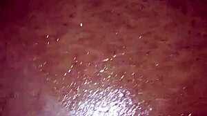 Facedown, her pussy gets filled with cum, teasing the ultimate submission