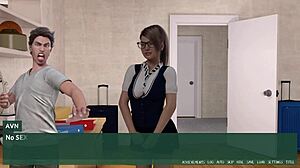 Curvy teen arrives at university in pleasure thieves game