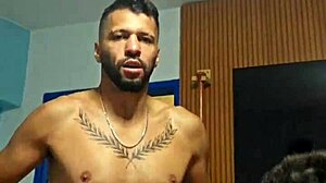 Brazilian amateur GIVING ASS and SMELLING UNDERWEAR in gay anal FUCKING with BIG BLACK COCK.