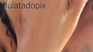 Latina milf fulfills fetish with squirting cowgirl riding and toy masturbation on webcam