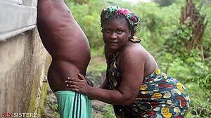 Waiting outside for stepmother leads to unexpected blowjob