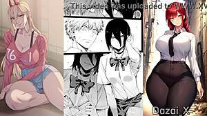 Chainsaw Man Featuring Makima and Denji