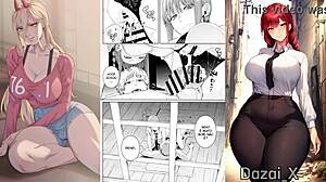 Chainsaw Man Featuring Makima and Denji