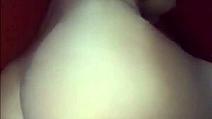 Amateur teen 18+ uses double dildo for masturbation and double penetration