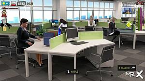 Showing ass to boss in fashion business!