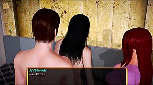 Family member gets creampie in shaved pussy and anal sex.