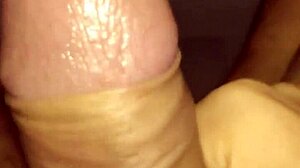 Jerk close up with intense gay pov action