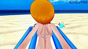 Nami and Nico Robin, let's have intense sex, says the POV hentai