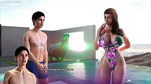 Apocalust - cuckold's insatiable wife likes big dick in her ass - sex scenes 3d porn games