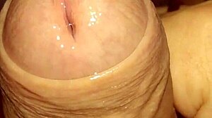 Jerk close up with intense gay pov action