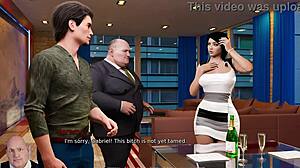 3D animated game featuring rough anal and creampie sex