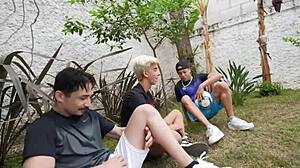 Young 18+ Twinks Engage in Wild Orgy After Game!