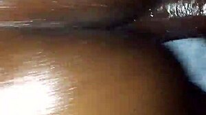 Facedown, her pussy gets filled with cum, teasing the ultimate submission