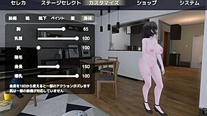 Anime girl exposes in public naked coat game