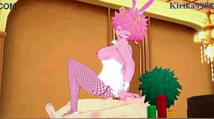 mina ashido bunny girl creampie with izuku midoriya