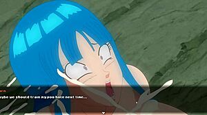 Maron's anal skills shine in this Dragon Ball parody game