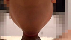 Does she notice the cum in her mouth after licking my monster cock?