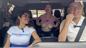 pau rojas enjoys the sex machine and dani ortiz's huge tits on the road with juan bustos