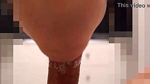 Does she notice the cum in her mouth after licking my monster cock?