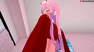 zero two having hard sex with darling in franxx fantasy