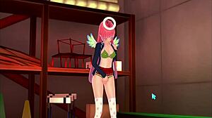 Pink Hair Girl's First Time!