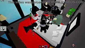 i see furrita getting strongly penetrated by albino for cumshot