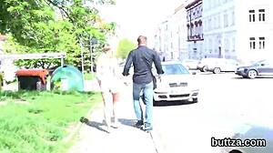 beautiful tight teen gets pussy and anal stretched