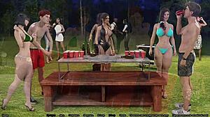 Complete gameplay of Freshwomen part 9 with doggystyle sex