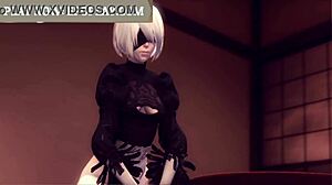3D animated game with huge breasted cartoon character