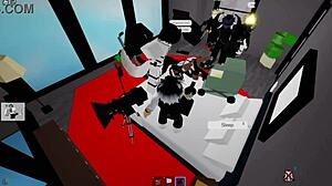 i see furrita getting strongly penetrated by albino for cumshot