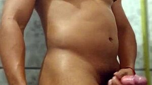 Hot Gay Fucking In The Bathroom With Masturbation And Fetish Play