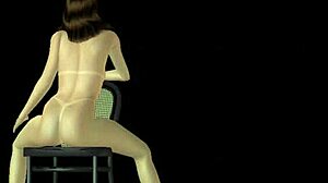 Animated 3D Cartoon Girl Strikes Sexy Poses In Various Positions