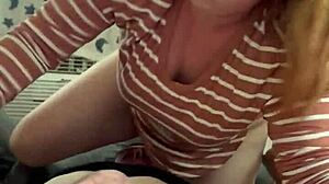 Piggy Makes Funny Sounds On Cock