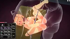 Blonde Girl Enjoys Fun Time