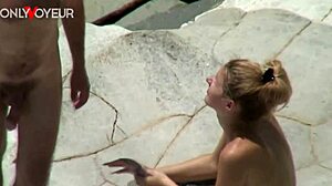 i watched naughty young couple fuck on rocky beach