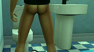 Pissing on stepmother's mouth in indian hentai cartoon